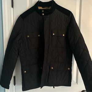 Men's Quilted Black Jacket